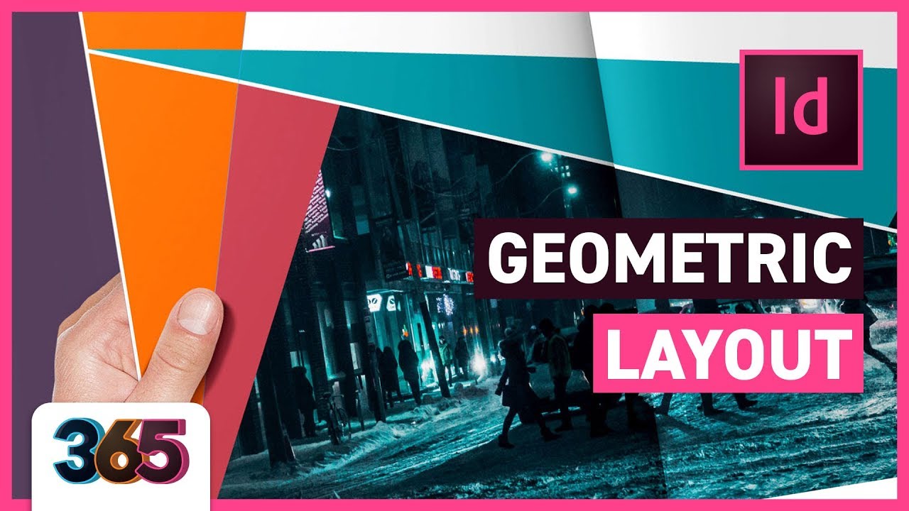 Geometric Layout Indesign Cc Tutorial 211 365 Youtube