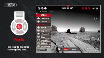 SETTALL Monocular Infrared Night Vision Scope Polarity Function Operation Guide