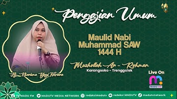 Pengajian Umum - Memperingati Maulid Nabi SAW 1444 H. Bersama Hj. Kharisma Yogi Noviana dari Madiun