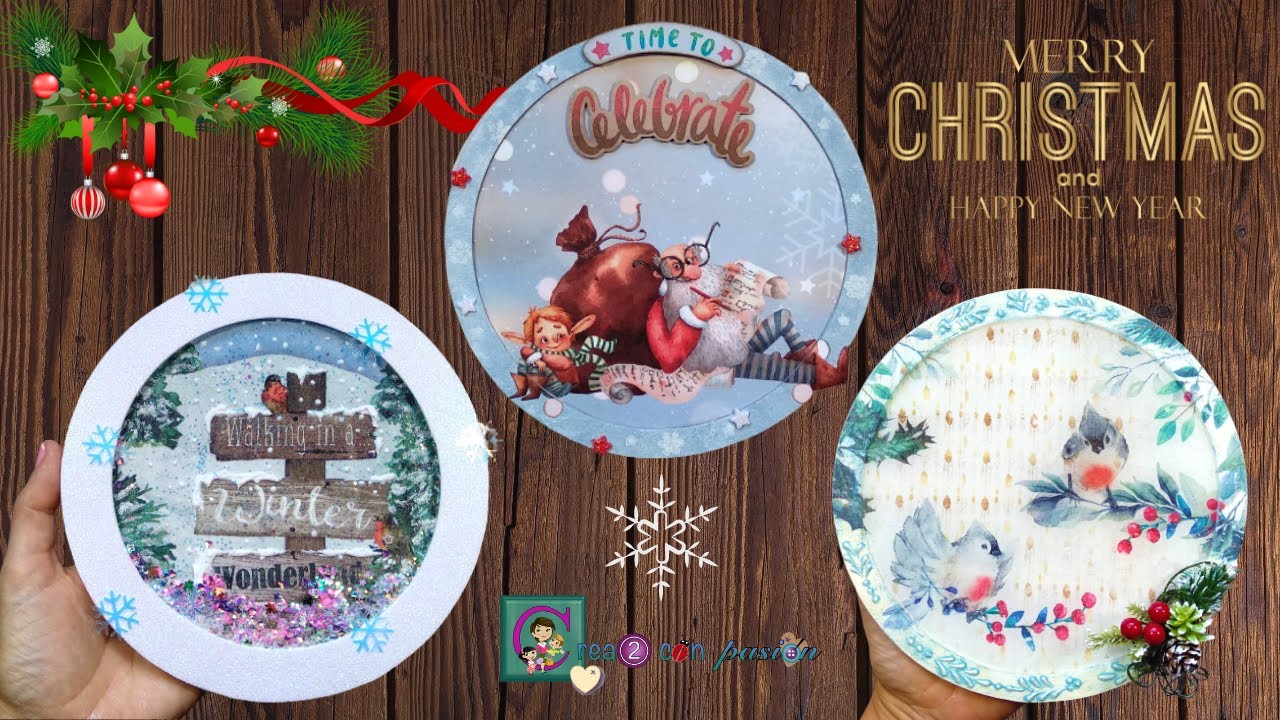 3 ОРИГИНАЛЬНЫЕ РОЖДЕСТВЕНСКИЕ ИДЕИ: ДЕКУПАЖ, СТОЛ В СТИЛЕ ШЕЙКЕР И ПРОСТОЙ СКРАПБУКИНГ