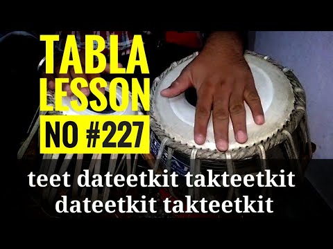 Learn how to play kherwa taal in different Rhythms ie vilambit medium drut etc  tabla lesson  227
