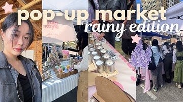 my ONLY outdoor market of 2025 ☀️⛈️  500 vendors, rainy day, small business pop-up vlog