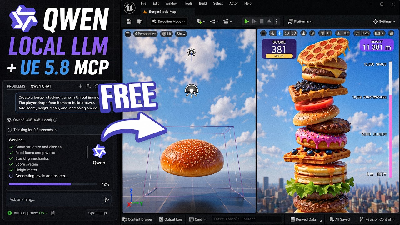 Local LLM + Unreal Engine 5.8 MCP