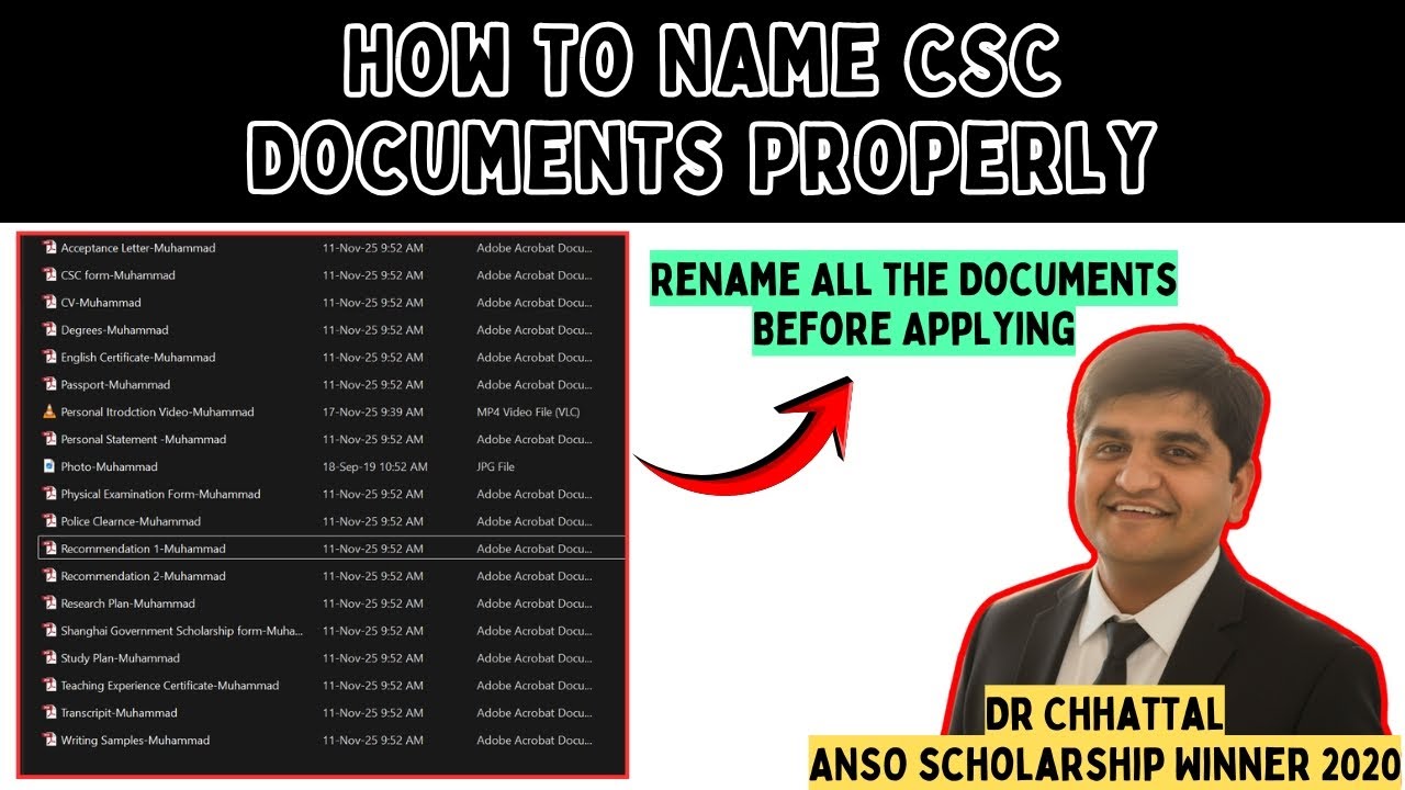How to Name CSC Documents Properly for CSC Scholarship 2026 | Correct ...
