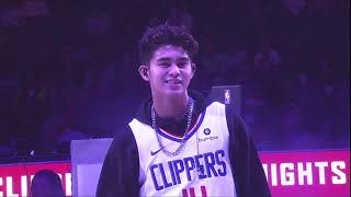 The Crossover: INIGO PASCUAL LA Clippers Filipino Heritage Night Halftime At Staples Center 11/2019