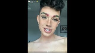 James Charles Creates A Rainbow Eyebrow Look| SnapChat Story