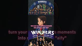 Congratz PSG 🙌🏼 Let's celebrate with your amazing photos now.You can transform yourself too w/aify