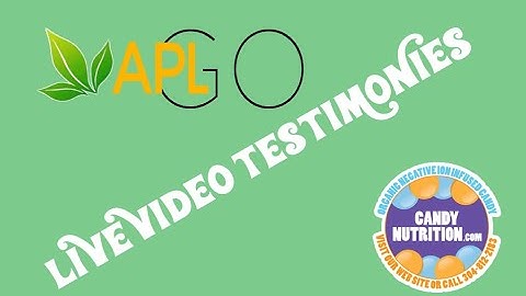 APLGO LIVE VIDEO TESTIMONIES