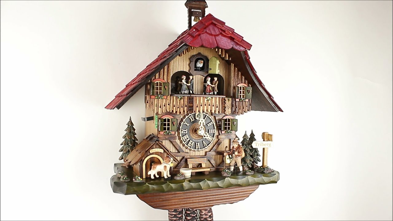 Nuovo orologio a cucù originale Foresta Nera Hones New Cuckoo clock Black  Forest mechanical 