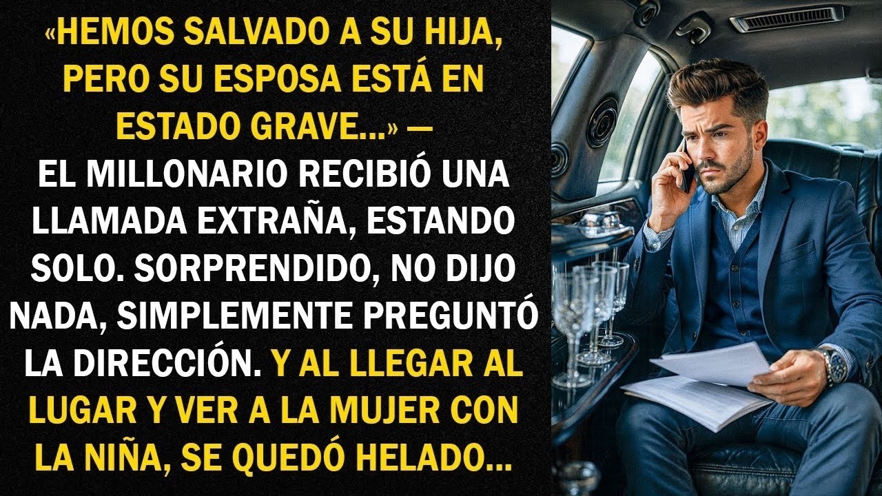 «Hemos salvado a su hija, pero su esposa está en estado grave...» — el millonario recibió...
