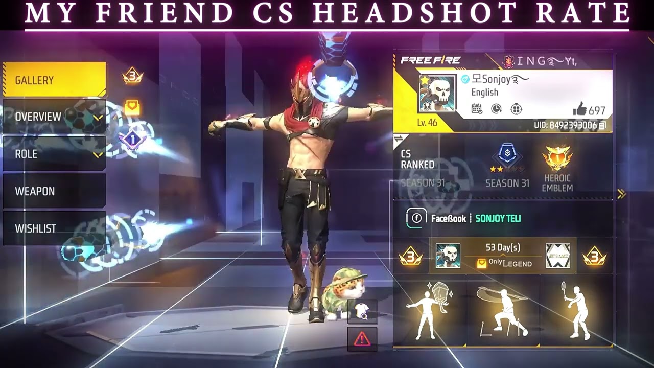 MY FRIEND CHACK MY HEADSHOT RATE 😈 