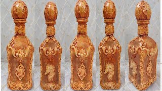 💕DIY/Bottle Craft/ Bottleart/Bottle Decoration Idea/ Art n Craft/Steampunk Bottle Art/Antique Bottle