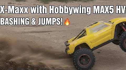 X-Maxx Hobbywing MAX5 HV & 1250kv BASHING at RCMadness! (New Build)