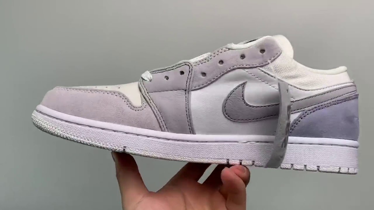 Air Jordan 1 Low Paris White Sky Grey Football Grey 21 New Arrival Cv3043 100 Youtube