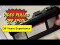 Fixing Videotape that pulled off the Spool