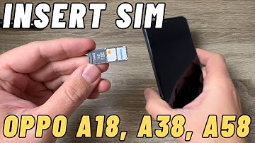 How to Insert SIM Card & Memory SD in Oppo A18, A38, A58, A78