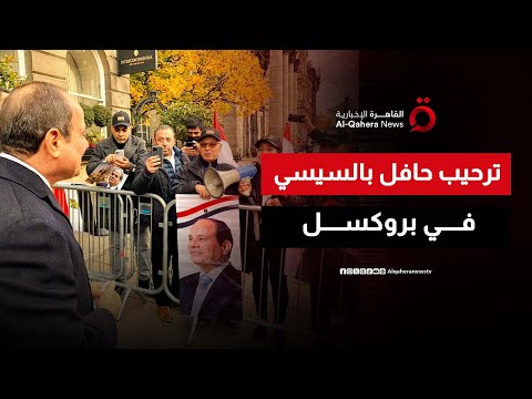 من قلب بروكسل مراسلنا يرصد المصريون المنتظرون لاستقبال الرئيس السيسي
