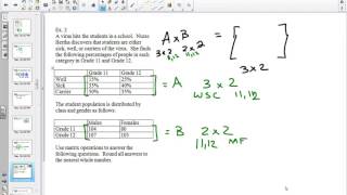 45S Creating Matrices to Solve Problems Example 2