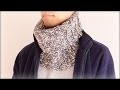 ネックウォーマー（スヌード）編み方・作り方【メンズ・レディースOK! かぎ編み】diy crochet cowl tutorial