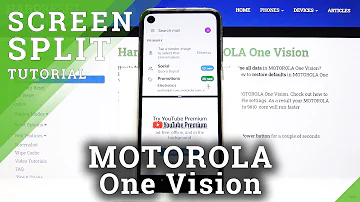 Como dividir a tela One Vision?