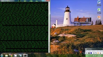 **HOW TO MAKE A MATRIX STYLE EFFECT CODE FALLING W/ NOTEPAD** HD