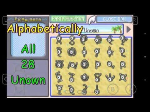 How to find Unown in Pokemon Fire Red and Leaf Green 