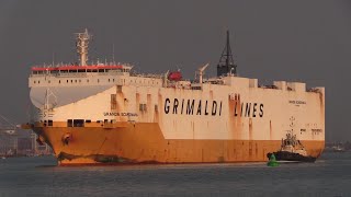 GRIMALDI LINES - RO/RO VEHICLE CARRIERS COMPILATION SOUTHAMPTON DOCKS  2018