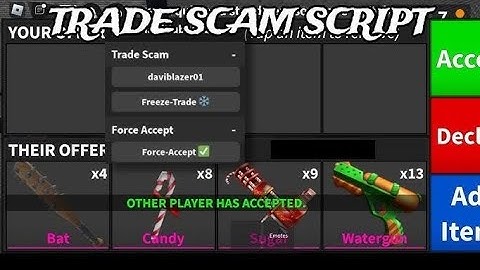 [MURDER MYSTERY 2] BEST TRADE SCAM SCRIPT 2025🤑🤑