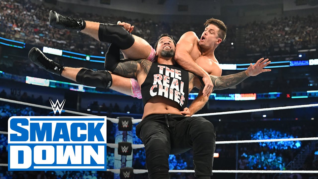 Jey Uso battles Grayson Waller as Roman Reigns looks on SmackDown highlights July 28 2023