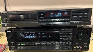 Sony STR-D2010 Receiver Re-Bias and Technics Optical Output SL-P222 CD Player - both from late 80’s