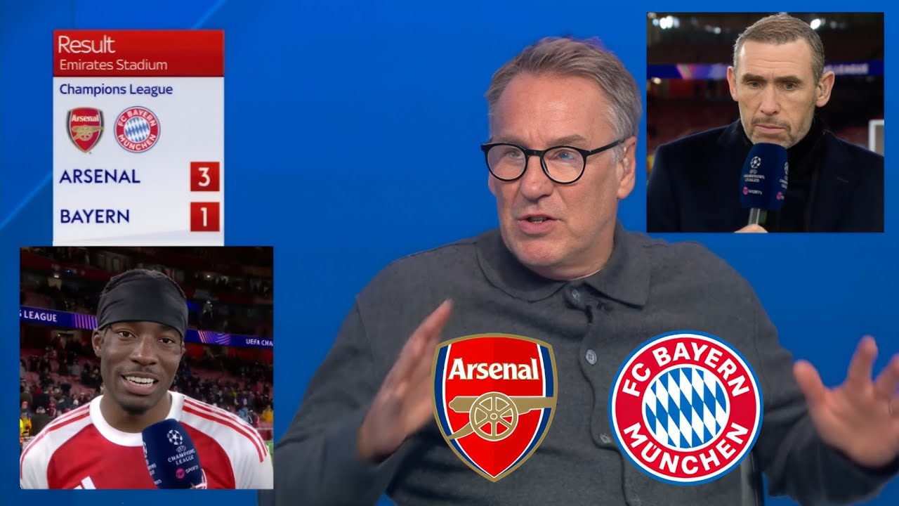 Paul Merson’s CRAZY Reaction! Arsenal 3-1 Bayern Munich | UCL Shock!
