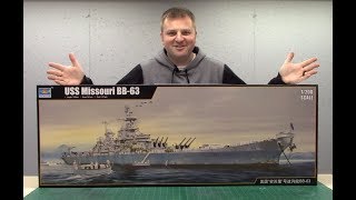 1/200 scale Missouri by Trumpeter Build Video 1