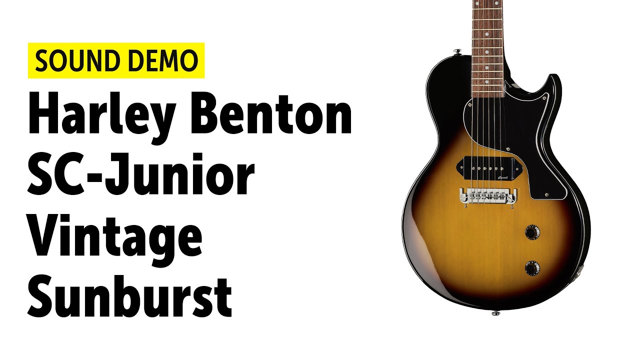 Harley Benton SC-Junior Vintage Sunburst - Sound Demo (no talking)