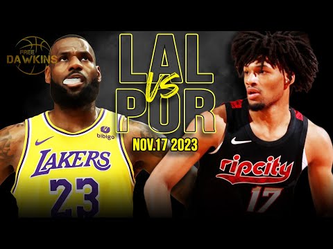 Los Angeles Lakers vs Portland Trail Blazers Full Game Highlights | Nov 17, 2023 | FreeDawkins