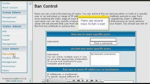 How to Ban and Unban Members in phpBB - Host Department LLC
