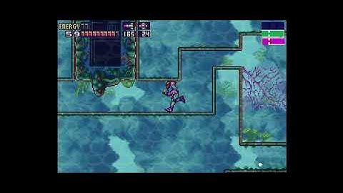 Metroid Fusion Shinespark Sequence Break with Input Display