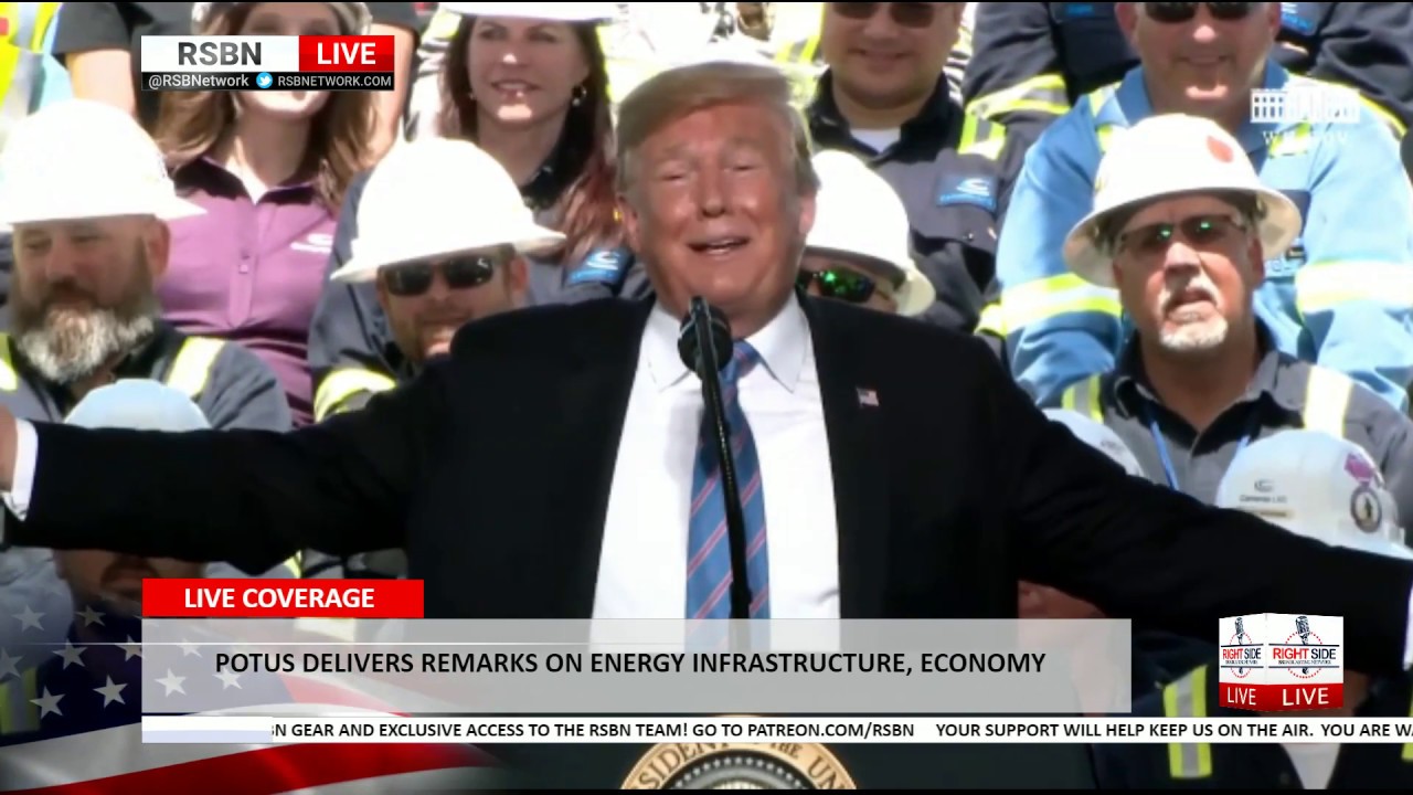 president trump schedule President Trump Delivers Remarks on Promoting Energy Infrastructure and Economic Growth
