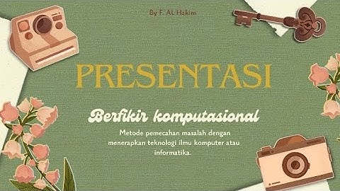 Presentasi dengan materi ☆Berpikir Komputasional☆