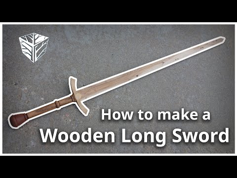 लाकडी लांब तलवार कशी बनवायची