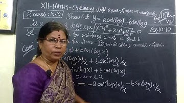 12-M_|Eg 10.10| Ordinary diff eqns Gomathi maths