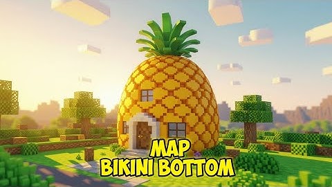 MAP KOTA SPONGEBOB SQUAREPANTS MCPE! #bikinibottomspongebob