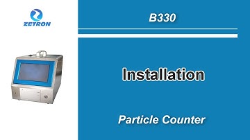 How to Install the sampling holder with particle counter?