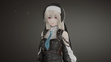 Sakurako from Blue Archive in Code Vein