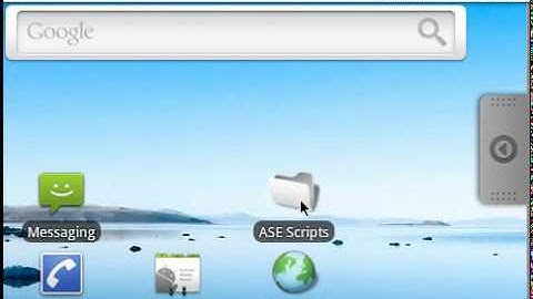 SL4A Video Help: Adding a Live Folder