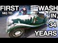 First Wash in 34 Years MG TD Barn Find Surprise Reveal