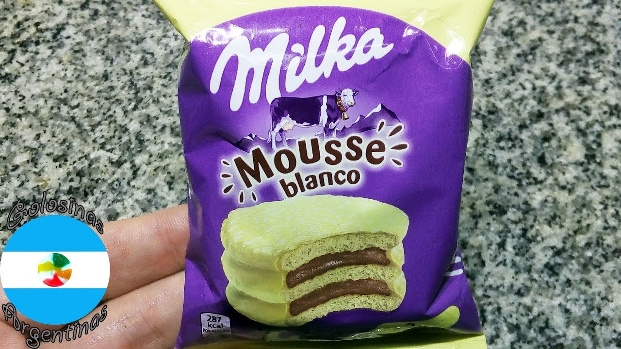 Milka Mousse Blanco x3 Blanco Alfajor Triple con Cobertura de Chocolate ...