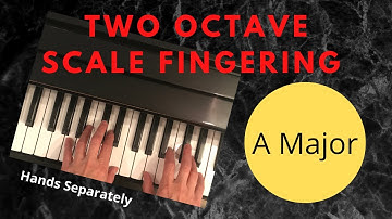 How to Play 2 Octave A Major Scales on Piano:  Hands Separately--Easy Way to Lock in Your Fingering!