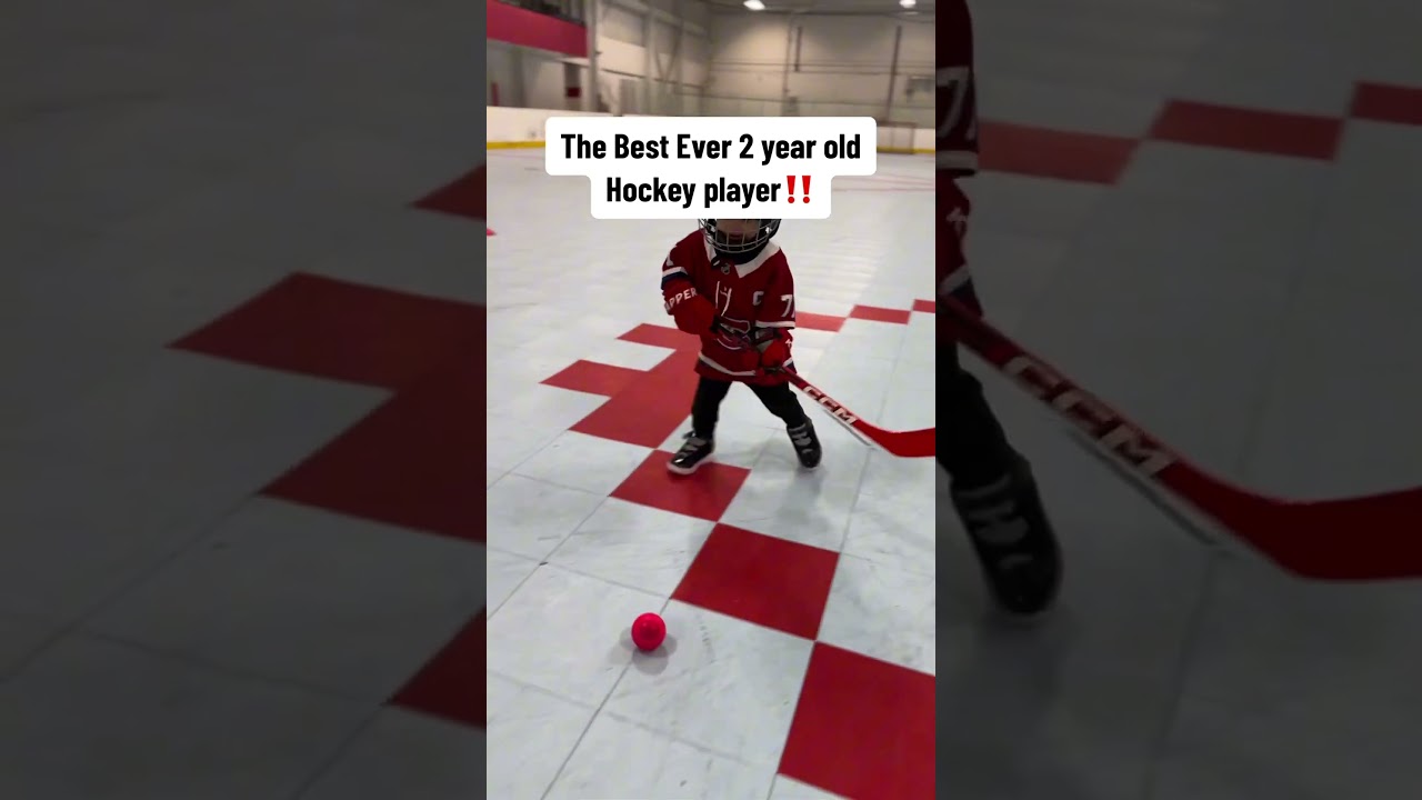 No 2 year old can win the puck and score like he does😱 #hockey #hockeyvideos #baby #nhl #shorts