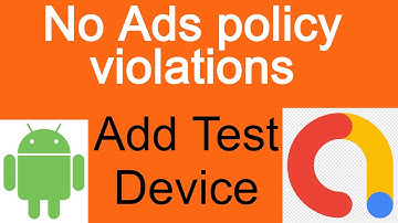 How to Add test device to Admob Account