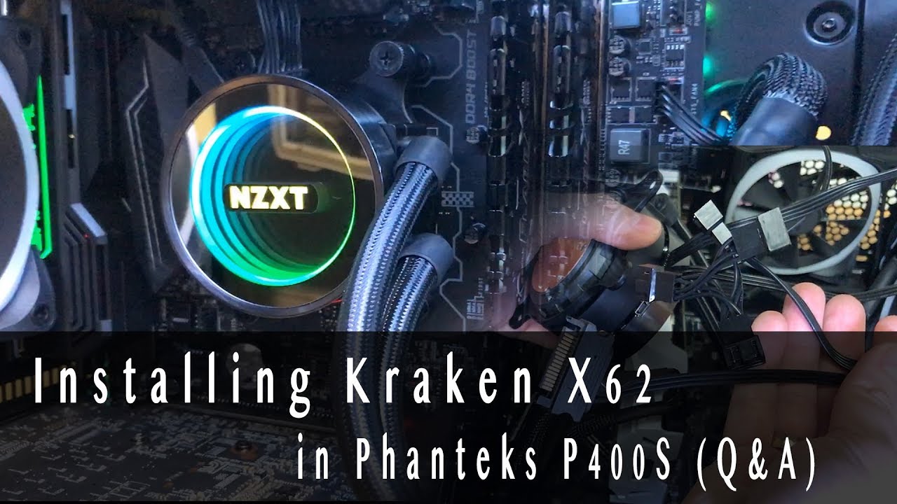 Installing The Nzxt Kraken X62 All In One Water Cooler In S340 Elite Case Youtube